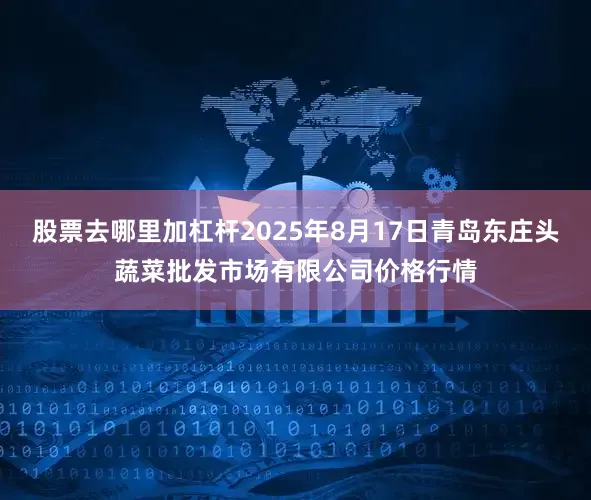 股票去哪里加杠杆2025年8月17日青岛东庄头蔬菜批发市场有限公司价格行情